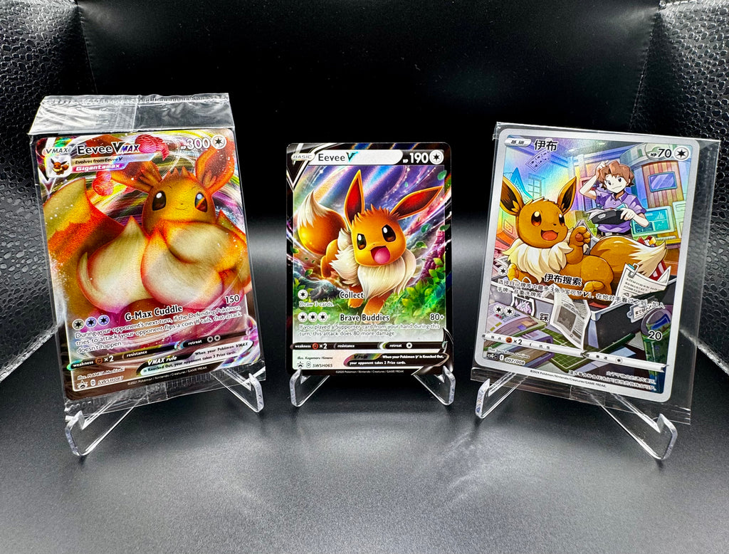 Eevee Collector Bundle – 3 Cards – English & Simplified Chinese